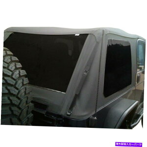 �y �W�[�v�����O���[2004-2006�����p�[�W�u���b�N�_�C�������h�t���[�����X�\�t�g�g�b�v�L�b�g For Jeep Wrangler 2004-2006 Rampage Black Diamond Frameless Soft Top Kit