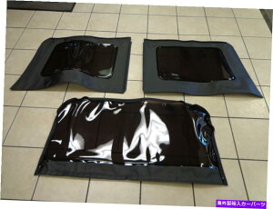 y 07-10W[vO[dkeBg\tggbvEBhELbgubN4dr[p 07-10 Jeep Wrangler Dk Tinted Soft Top Windows Replacement Kit Black 4Dr Mopar