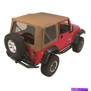 y Rampage 68317XpCXfj̃Zbg97-06O[TJ̃\tggbv/t[/n[hEFA Rampage 68317 Set of Spice Denim Soft Top/Frame/Hardware for 97-06 Wrangler TJ