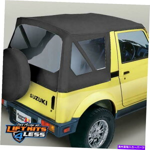 y ȃbW53721.15 BLKfjXHD\tggbvEBhE86-95 Suzuki Sazuki Samurai Rugged Ridge 53721.15 Blk Denim XHD Soft Top Windows for 86-95 Suzuki Samurai