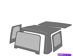 �y 97-06�̃\�t�g�g�b�v�W�[�vTJ�����O���[���r�R��x SE�T�n���X�|�[�c65th QP93H2 Soft Top For 97-06 Jeep TJ Wrangler Rubicon X SE Sahara Sport 65th QP93H2�y���s�A���i�z