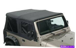 y ubN\tggbv +̃XLZbg97-06p5̑w/ 5 Black Soft Top + Upper Skins Set w/ 5 Windows For 97-06 Jeep Wrangler WATERPROOF