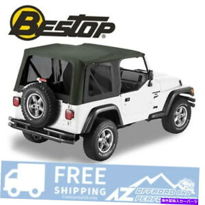 �y Bestop Sailcloth 97-02 Jeep Wrangler TJ�̃g�b�v�`���g�u���b�N�N���b�V�������� Bestop Sailcloth Replace A Top Tint Black Crush For 97-02 Jeep Wrangler TJ�y���s�A���i�z