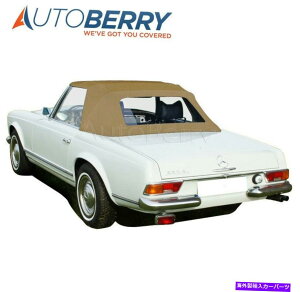 �y �����Z�f�XW113�p�S�_230SL�A250SL�A280SL 63-71�R���o�[�`�u���\�t�g�g�b�v�^���h�C�c�� Mercedes W113 pagoda 230SL, 250SL, 280SL 63-71 Convertible Soft Top Tan German