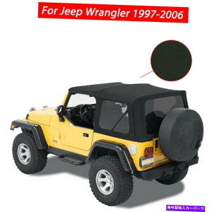 y W[vO[̃\tggbvgbvp̐F̍fj1997-2006 Soft top Replacement Tinted Windows Black Denim For Jeep Wrangler 1997-2006