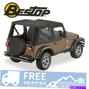 �y Bestop�́A97-02�W�[�v�����O���[TJ�̂��߂ɏ㔼���̃h�A�X�L���N���A�u���b�N�f�j�����������܂� Bestop Replace A Top Half Door Skin Clear Black Denim For 97-02 Jeep Wrangler TJ�y���s�A���i�z