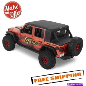 �y Bestop 53902-35�u���b�N�_�C�������h�n�[�t�g�b�v�\�t�g�g�b�v2018-2022�W�[�v�����O���[Jlu Bestop 53902-35 Black Diamond Halftop Soft Top for 2018-2022 Jeep Wrangler JLU�y���s�A���i�z