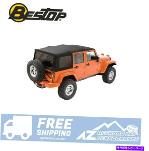 y Bestop oex10-18JeepO[JKU 4hAOEMn[hEFÂ߂̃gbvu܂ Bestop OEX Replace-A-Top For 10-18 Jeep Wrangler JKU 4 Door w/ OEM Hardware