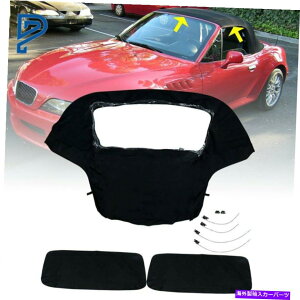 y BMW Z3 1996-2002Ro[`u\tggbvƃvX`bNEBhEubN For BMW Z3 1996-2002 Convertible Soft Top Replacement & Plastic Window Black
