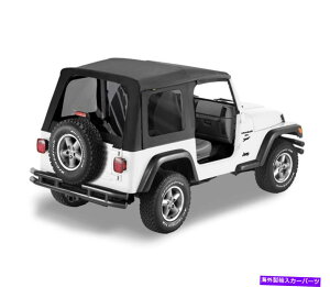 y Bestop PN 51180-15 - ubNfj̃\tggbv Bestop PN 51180-15 Replace-A-Top Soft Top in Black Denim Fits Wrangler TJ 97-02