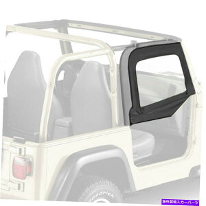 y Jeep Wrangler 97-06 Bestop 51790-15ubNfjn㔼hAZbg For Jeep Wrangler 97-06 Bestop 51790-15 Black Denim Fabric Upper Half-Door Set