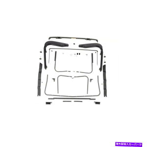y ȃbW13510.03 97-06W[vO[TJ̌\tggbvn[hEFA Rugged Ridge 13510.03 Replacement Soft Top Hardware for 97-06 Jeep Wrangler TJ
