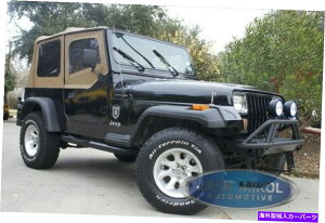 y XpCX̌\tggbv88-95W[vO[ +Jbvz_[F̑ Spice Replacement Soft Top 88-95 Jeep Wrangler + Free Cup Holder Tinted Windows