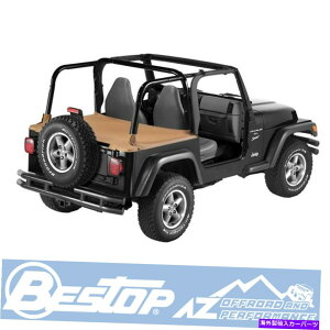 y '97 -'02W[vO[TJXpCXw/X[p[gbvBestop_X^[fbLJo[ Bestop Duster Deck Cover For '97-'02 Jeep Wrangler TJ Spice w/ Supertop
