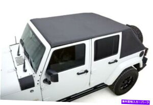 �y 07-18�̊��ȃ��b�W�W�[�v�����O���[JKU 4DR BLK Diamnd�X�e�b�`�N���X�{�C�W���[�g�b�v Rugged Ridge for 07-18 Jeep Wrangler JKU 4Dr Blk Diamnd Stitch Cloth Voyager Top�y���s�A���i�z