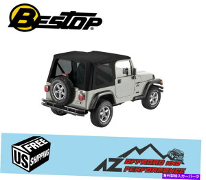 �y Bestop�����g�b�v - 97-06 Jeep Wrangler TJ 79841-17�̃u���b�N�c�C�� Bestop Replace A Top - Black Twill For 97-06 Jeep Wrangler TJ 79841-17�y���s�A���i�z