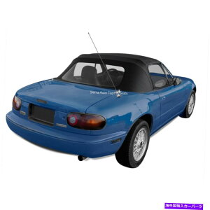 �y Mazda Miata 1990-05�R���o�[�`�u���\�t�g�g�b�v�A�v���X�`�b�N�E�B���h�E�����C�����[���A�u���b�N Mazda Miata 1990-05 Convertible Soft Top, Plastic Window & Rain Rail, Black�y���s�A���i�z