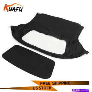 �y 1997�N����2002�N�̃|���V�F�{�N�X�^�[986�R���o�[�`�u���N�A�t�\�t�g�g�b�v�g�b�v�g�b�v�����u���b�N KUAFU Soft Top Replacement Black For 1997-2002 Porsche Boxster 986 Convertible