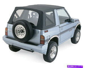 y \tggbvubN98715 W/NAAEBhE1988-1994 GEOgbJ[p Replacement Soft Top BLACK 98715 w/ clear rear windows 1988-1994 FOR Geo Tracker