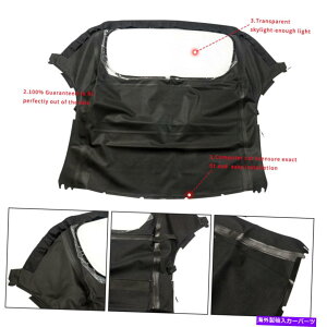 �y �|���V�F�{�N�X�^�[2.5 2.7 3.5L�p�̃v���X�`�b�N���t���̍����R���o�[�`�u���\�t�g�g�b�v Black Convertible Soft Top With Plastic Window for Porsche Boxster 2.5 2.7 3.5L