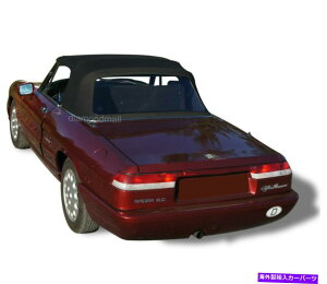 �y Alfa Romeo Spider���Ɛ�Veloce�R���o�[�`�u���\�t�g�g�b�v�u���b�N�X�e�B�b�N�t�@�[�X�g�N���X Alfa Romeo Spider Graduate Veloce Convertible Soft Top BLACK Stayfast Cloth�y���s�A���i�z