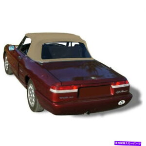 y At@IXpC_[Ɛx[XRo[`u\tggbv^s|Cgrj[ Alfa Romeo Spider Graduate Veloce Convertible Soft Top TAN Pinpoint Vinyl