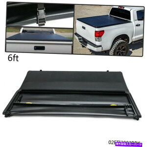 y 16-19g^^R}6 'xbh3{\tggbvgNgm[Jo[AZuɓK Fit For 16-19 TOYOTA TACOMA 6' Bed 3-Fold Soft Top Trunk Tonneau Cover Assembly