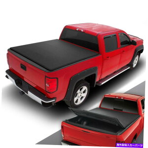y 2000N2006Ñg^ch6tB[gxbh\tggbv܂肽3̃gm[Jo[ For 2000-2006 Toyota Tundra 6 Ft Bed Soft Top Folding Tri-Fold Tonneau Cover