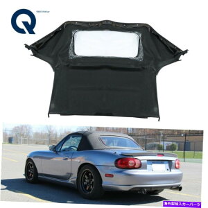 �y �}�c�_miata1990-2005�R���o�[�`�u���\�t�g�g�b�v�ƃv���X�`�b�N�E�B���h�E�u���b�N�J�u���I�p For Mazda Miata1990-2005 Convertible Soft Top & Plastic Window Black Cabrio�y���s�A���i�z