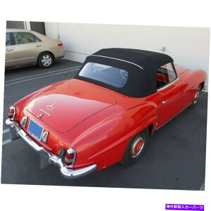�y �����Z�f�X�x���c190SL W121 1955-1963�R���o�[�`�u���\�t�g�g�b�v�u���b�N�h�C�c�L�����o�X Mercedes Benz 190SL W121 1955-1963 Convertible Soft Top Black German Canvas