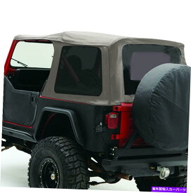 幌 ソフトトップ87-95ラングラーYJ OEMの交換用W/ティントウィンドウグレーSmittybilt Soft Top 87-95 Wrangler YJ OEM Replacement W/Tinted Windows Gray Smittybilt