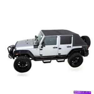 �y �����p�[�W139935�g���C���r���[�t���[�����X�\�t�g�g�b�v�B 18�W�[�vjk new�̃u���b�N�_�C�������h Rampage 139935 Trailview Frameless Soft Top; Black Diamond For 18 Jeep JK NEW