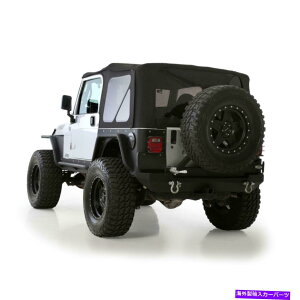 �y Smittybilt�\�t�g�g�b�v�v���~�A���L�����o�X�t�B�b�g97-06�����O���[TJ OEM�����p�u���b�N Smittybilt Soft Top Premium Canvas Fits 97-06 Wrangler TJ OEM Replacement Black�y���s�A���i�z
