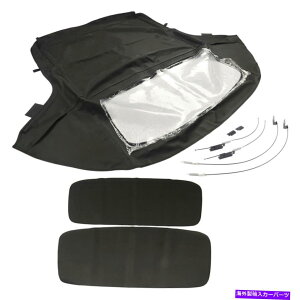 �y BMW Z3 E36 96-02�v���X�`�b�N�E�B���h�E�u���b�N54318411121�t���R���o�[�`�u���\�t�g�g�b�v For BMW Z3 E36 96-02 Convertible Soft Top with Plastic Window Black 54318411121