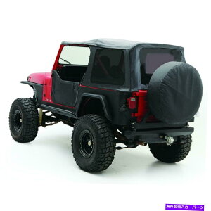 y Smittybilt\tggbvtBbg87-95O[YJ OEMpubNfj Smittybilt Soft Top Fits 87-95 Wrangler YJ OEM Replacement Black Denim