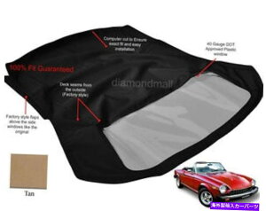 �y �t�B�A�b�g124�X�p�C�_�[CS1,1600�A1800�R���o�[�`�u���\�t�g�g�b�v1966-1979�^���X�e�C�t�@�[�X�g�N���X Fiat 124 Spider CS1,1600, 1800 Convertible Soft Top 1966-1979 TAN Stayfast Cloth