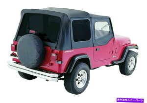 y tBbg1988-1995W[vO[ubNfjpFEBhE\tggbv FITS 1988-1995 JEEP WRANGLER BLACK DENIM REPLACEMENT TINTED WINDOW SOFT TOP
