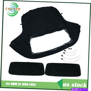 y BMW Z3 96-01 02p̐VRo[`u\tggbvƃvX`bNubN NEW Convertible Soft Top Replacement & Plastic Window Black For BMW Z3 96-01 02