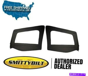�y Smittybilt�h�A�X�L���̂� - 97-06�W�[�v�����O���[TJ LJ 89735�u���b�N�̃t���[���Ȃ� Smittybilt Door Skins Only - No Frames For 97-06 Jeep Wrangler TJ LJ 89735 Black�y���s�A���i�z