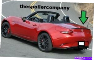 y 2016N2018Ñ}c_~A^MX-5\tggbv݂̂̃ĥ߂̓hĂȂAX|C[ UN-PAINTED REAR SPOILER FOR 2016-2018 MAZDA MIATA MX-5 SOFT TOP ONLY NO DRILL