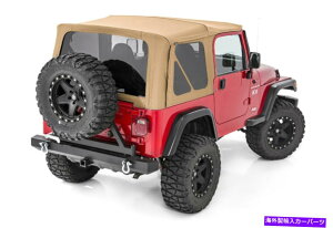 y tJg[\tggbvXpCXiKj1997-2006W[vO[TJn[t Rough Country Replacement Soft Top Spice (fits) 1997-2006 Jeep Wrangler TJ Half
