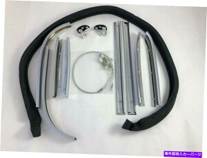 y V\tggbvt[N[fBOLbg̓ZfXW121 190SLɓK܂ New Soft Top Frame Chrome Molding Kit fits Mercedes W121 190sl