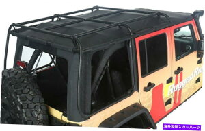 �y 07-18�̊��ȃ��b�W�G�N�\�g�b�v Rugged Ridge Exo Top For 07-18 Jeep Wrangler JK Unlimited 4 Door 13516.02 Black�y���s�A���i�z