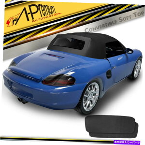 y |VF986{NX^[p1xubNRo[`u\tggbvw/NAvX`bN 1x Black Convertible Soft Top w/ Clear Plastic Window for Porsche 986 Boxster