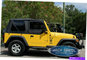 �y 97-06�̃u���b�N�\�t�g�g�b�v Black Soft Top For 97-06 Jeep Wrangler Smittybilt 9970235 Tinted Windows