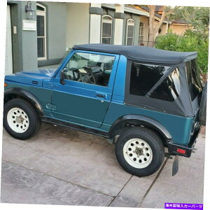 �y 1986�N����1994�N�ɂ����āA���smurai�̌����p�\�t�g�g�b�v�ƃ��A�F�̑������� For 1986-1994 Suzuki Samurai Replacement Soft Top with Rear Tinted Windows Black�y���s�A���i�z