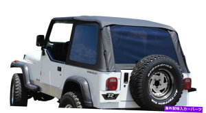 �y �{�E���X�u���b�N�_�C�������h�t���[�����X�g�b�v109435 1992-1995�W�[�v�����O���[�̃\�t�g�g�b�v BOWLESS BLACK Diamond frameless top 109435 1992-1995 soft top FOR Jeep Wrangler