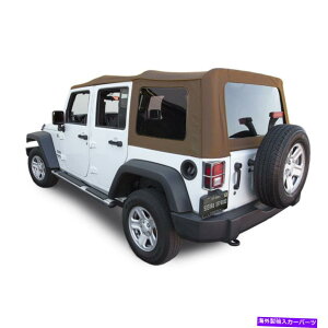 �y �W�[�v�����O���[4���mJK�\�t�g�g�b�v�A2010-2018�A�F�t���̑��A�T�h���Z�[���N���X Jeep Wrangler 4 DR JK Soft Top, 2010-2018, Tinted Windows, Saddle Sailcloth�y���s�A���i�z