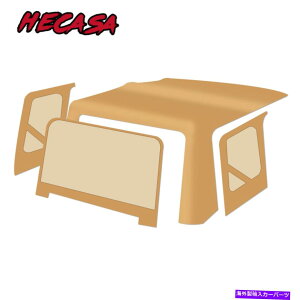 y wJTXpCX97-06W[vO[TJ̏_炩gbvobNEBhE HECASA Spice Soft Top Back Windows For 97-06 Jeep Wrangler TJ Except Unlimited