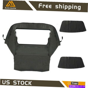 �y BMW 3�V���[�YE36 1994-1999�p�̃R���o�[�`�u���\�t�g�g�b�v���v���X�`�b�N�E�B���h�E�u���b�N�c�C�� Convertible Soft Top & Plastic Window Black Twill For BMW 3-Series E36 1994-1999